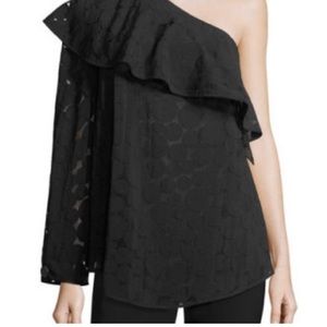 Diane von Furstenberg one shoulder blouse